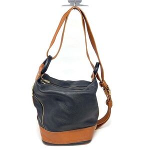 Valentina Black & Brown Large Leather Backpack Handbag Hybrid